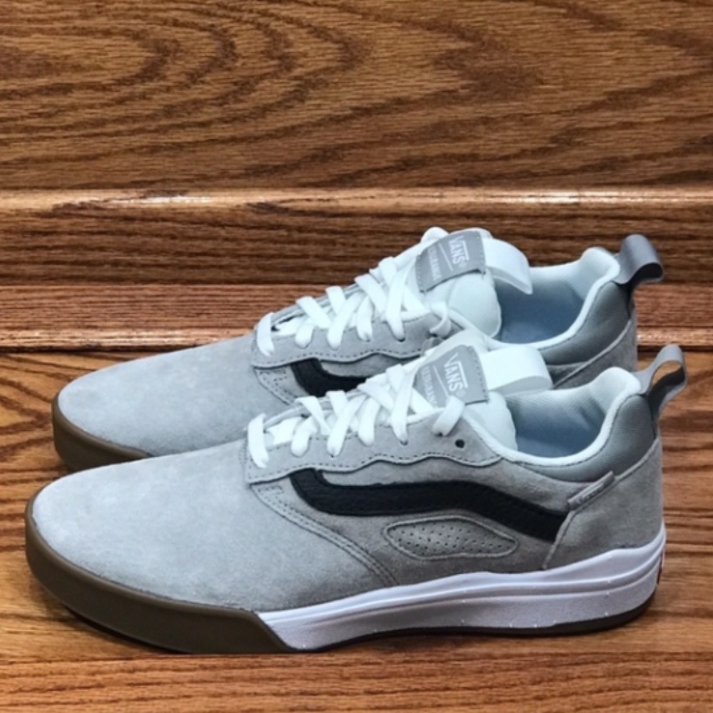 Vans UltraRange Pro Dr Drizzle White Grey Suede Skate Shoes VN0A3DOSLUY Mens 6.5 - Picture 2 of 7
